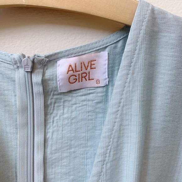 Hello Molly Mint Wrap Dress - Picture 3 of 4